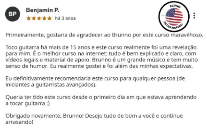 Print de depoimento de aluno 4