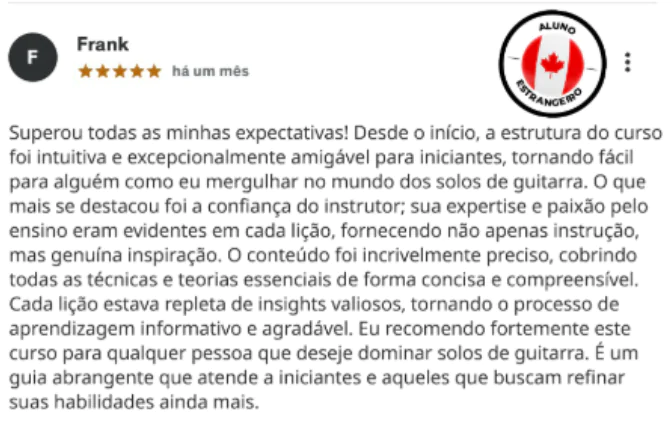 Print de depoimento de aluno 5
