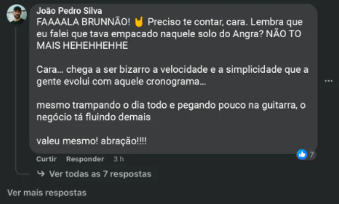 Print de depoimento de aluno 6